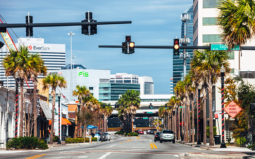 an intersection in Jacksonville, FL