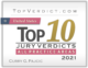 Top 10 Jury Verdicts Badge